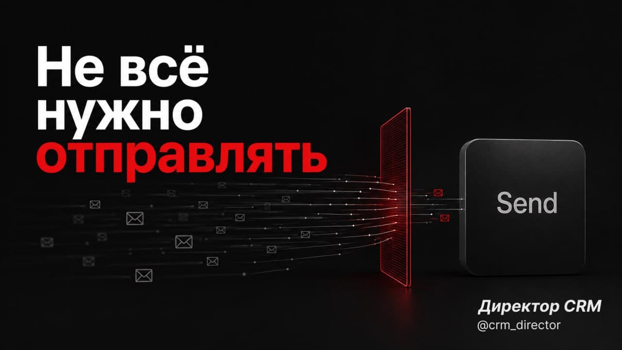 Удобный CRM - это дорогая кнопка Send